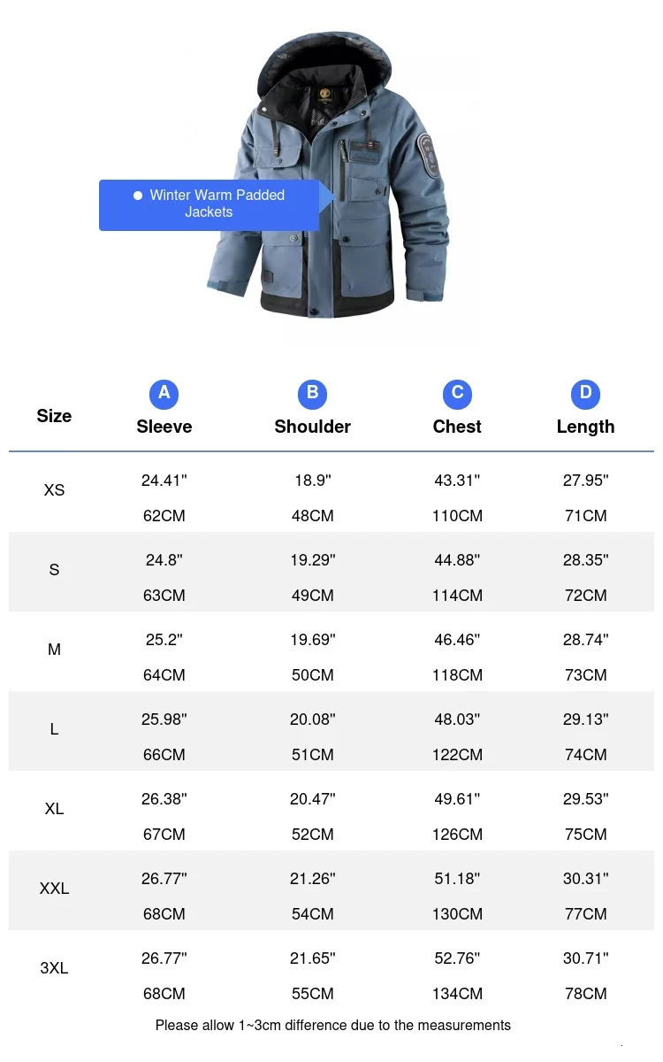 Winter Mens Mountain Ski Parkas Fashion Men Cotton Warm Down Padded Fashion Men Hiking Thermal Windbreaker Hooded Jacket 251028