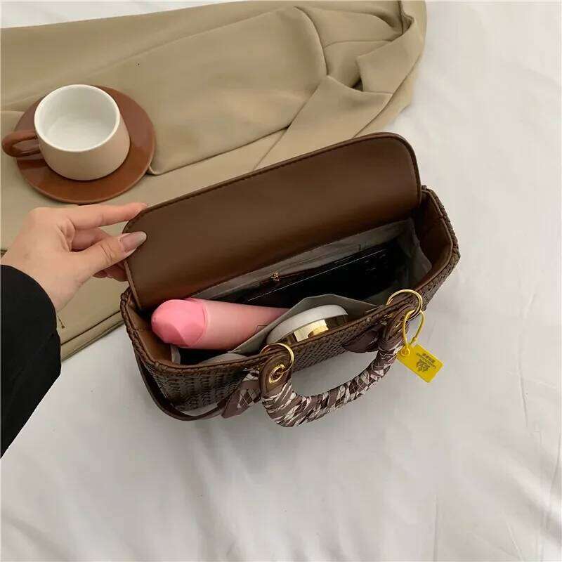 Designer Bags Paris Fashion Crossbody Bag - Elegant Vintage Leather Messenger Purse, Minimalist Casual Large Capacity Shopper Tote Hot Selling