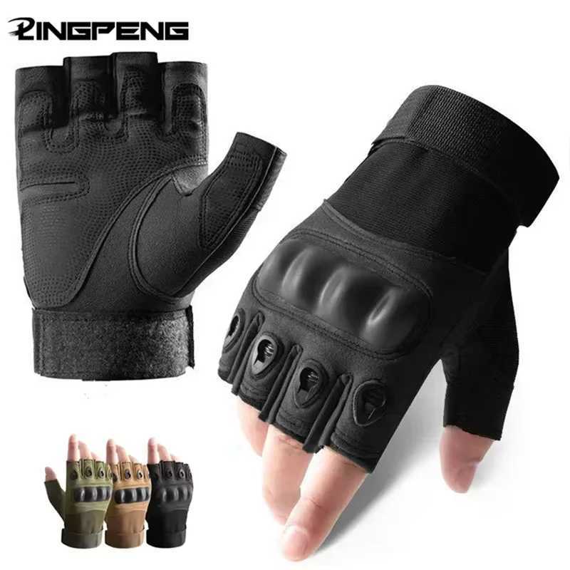 Outdoor Tactical Gloves Motorcycle Gloves Half Finger Military Men Women Combat Shooting Hunting Fitness Gloves J251029