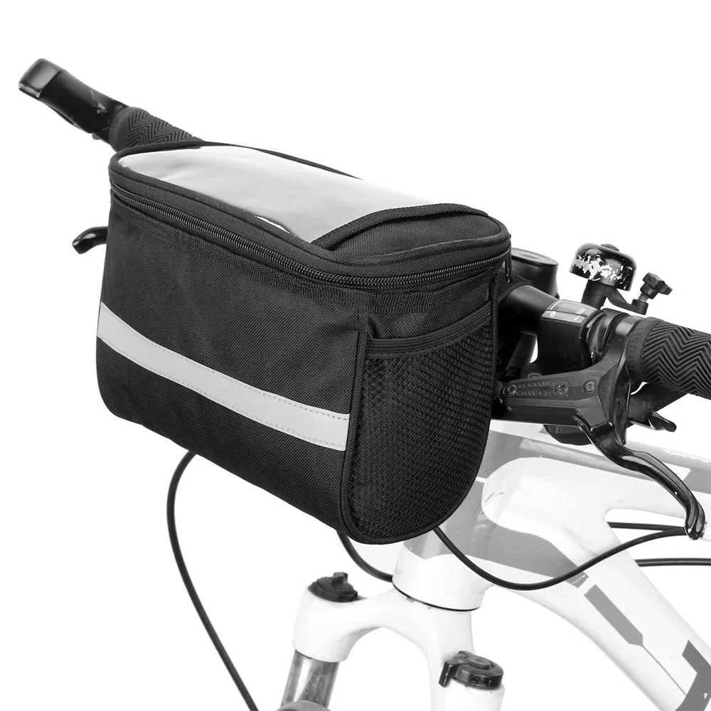 Bicycle Front Handlebar Bag Outdoor Cycling Bike Phone Mount Bags Bicycle Skateboard Front Bag Bicycle Riding Bag H251029