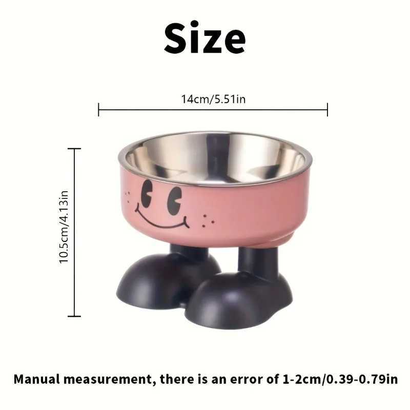 Elevated Dog Cat Bowl Stainless steel Food Water Bowls Raised No Spill Pet Feeder bowl for Puppy Small Medium Large Dogs Cats J251113