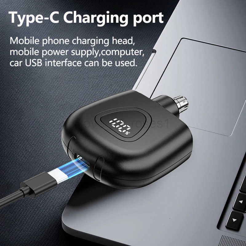 USB charging Nose and Ear Hair Trimmer Portable Electric Nose Hair Clipper Mini Compact Design Quick Charging Suitable for men Z251030