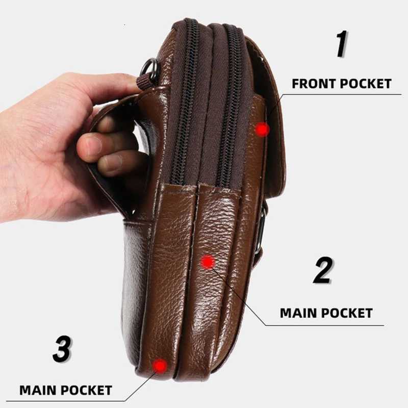 Portable Men Messenger Waist Bag Cell Phe Belt Pack Fi Simple Mtipockets Casual Backpack Outdoor Sport Hiking Sahel Y251011