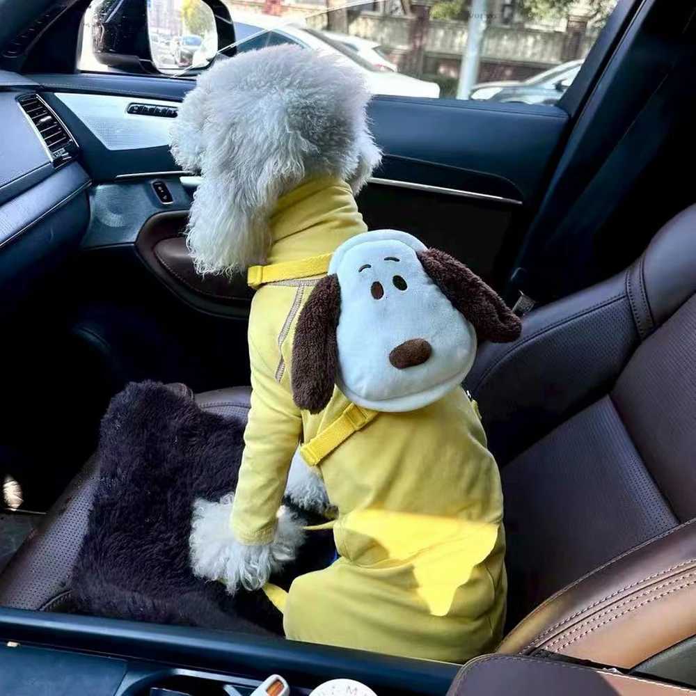 Warm Yellow Fleece Sweater for Bedlington Terrier Soft 4legged HighNeck Sweatshirt Windproof Winter Coat for Small Mid Dog C251030