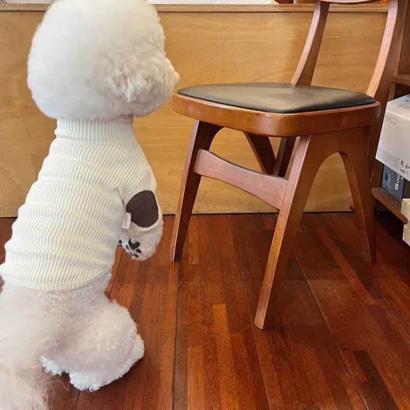 Fashion Pet Dog Bottoming Shirt Puppy Solid Color Clothes Winter Teddy Warm Two Legged Clothing Pet poodle Pullover Dog ets C251030