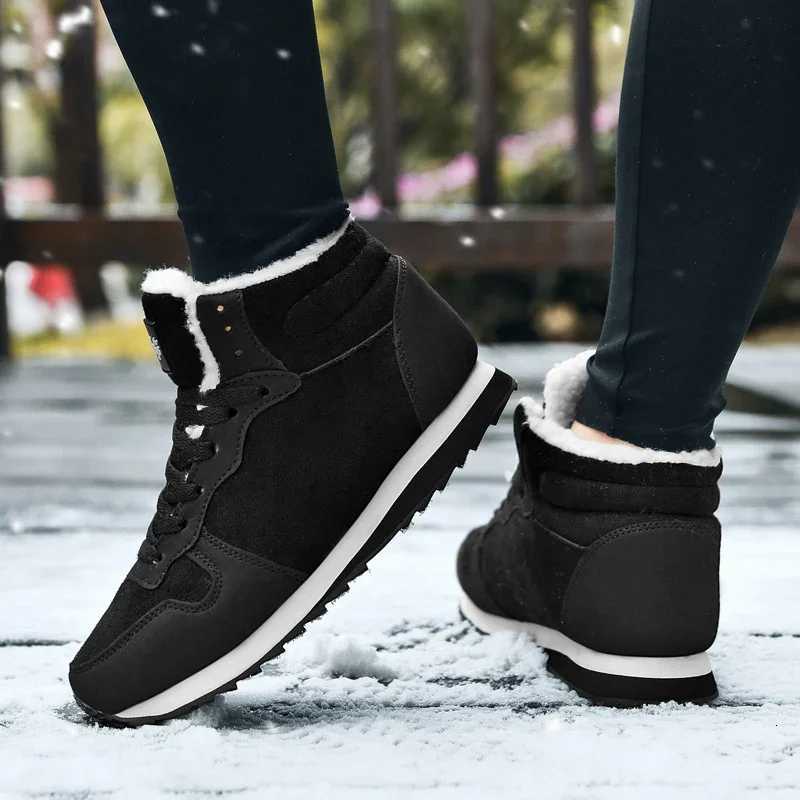 Winter Men Boots Casual Warm Ankle Boots Shoes for Man Sneakers Winter Plush Fur Woman Footwear Comfortable Platform Snow Boots Z251029