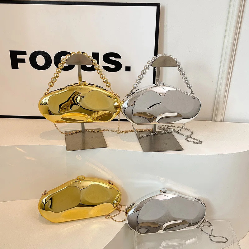 Evening Clutch Purse Acrylic Meteor Shape Box Bag European American Fashion Shoulder Crossbody Bag for Women 251023