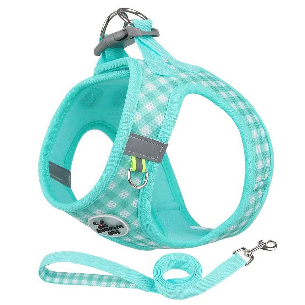 Comfortable Dog Harness Leash Breathable with Metal Buckle Pet Chest Vest Reflective Antibreakaway Cat Chest Strap J251129