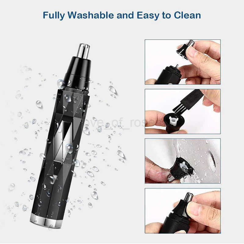 Men Electric Shaving Nose Ear Trimmer Safe Face Care Rechargeable Nose Hair Trimmer for Men Shaving Hair Removal Razor Beard Z251030