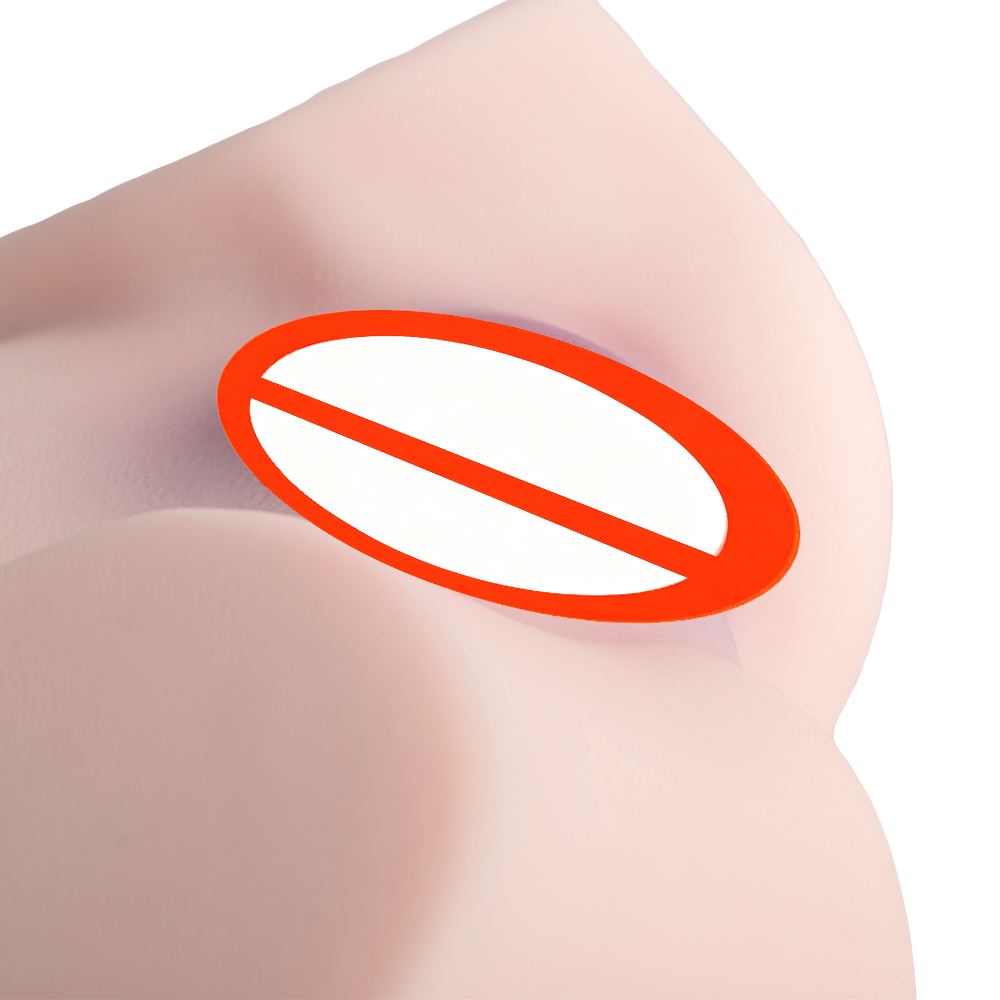 Pocket Pussy Male Masturbator - 3D Lifelike Soft Butt, Vagina & Anal Channels, Realistic Stroker, Men's Adult Sex Toy (Skin Color)