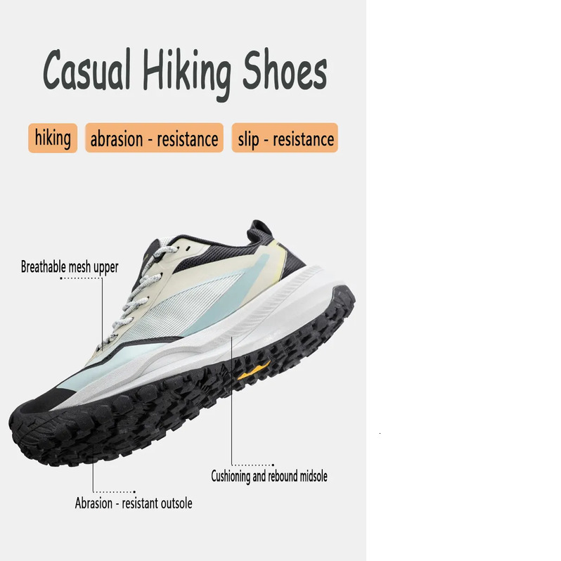 Men's and women's casual mountaineering couple's same style anti-skid hiking outdoor running shoes; cross-country.