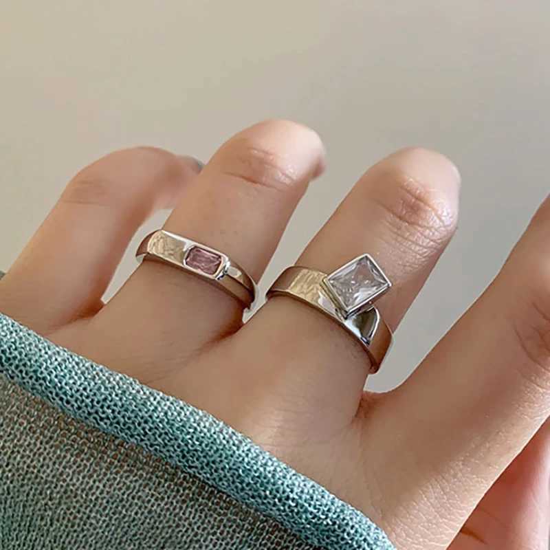 FOXanry Sparkling Zircons Engagement Rings for Women Couples TrenDY Elegant Heart Handmade BirtHDay Party Jewelry GiftsW251030