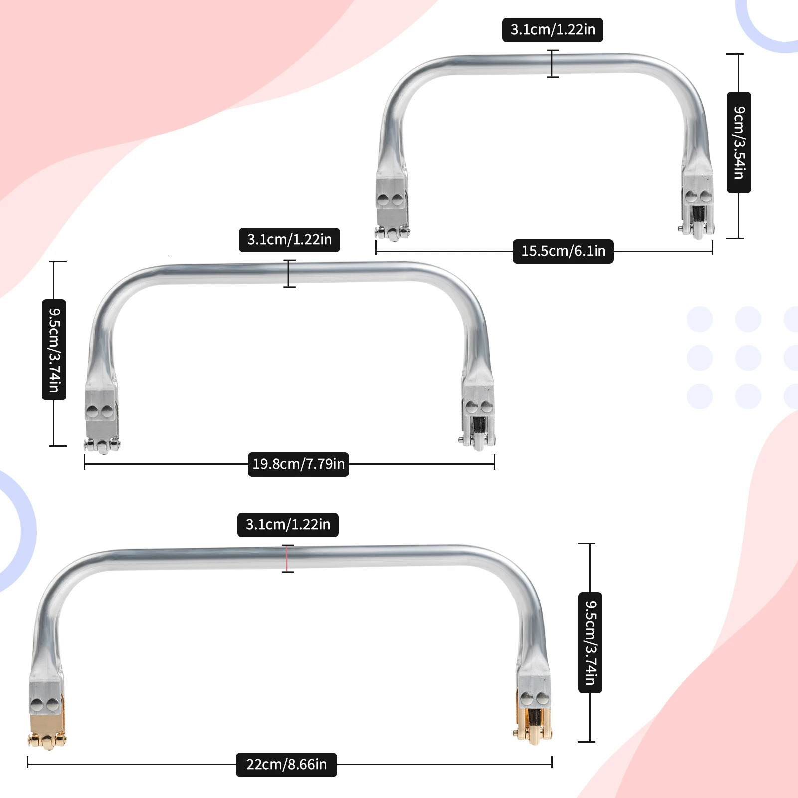DIY Metal Purse Frame Handle Kiss Clasp Lock For Bag Sewing Craft Tailor Accessories Bag Frame For Purse Backpack Bags Parts 251030