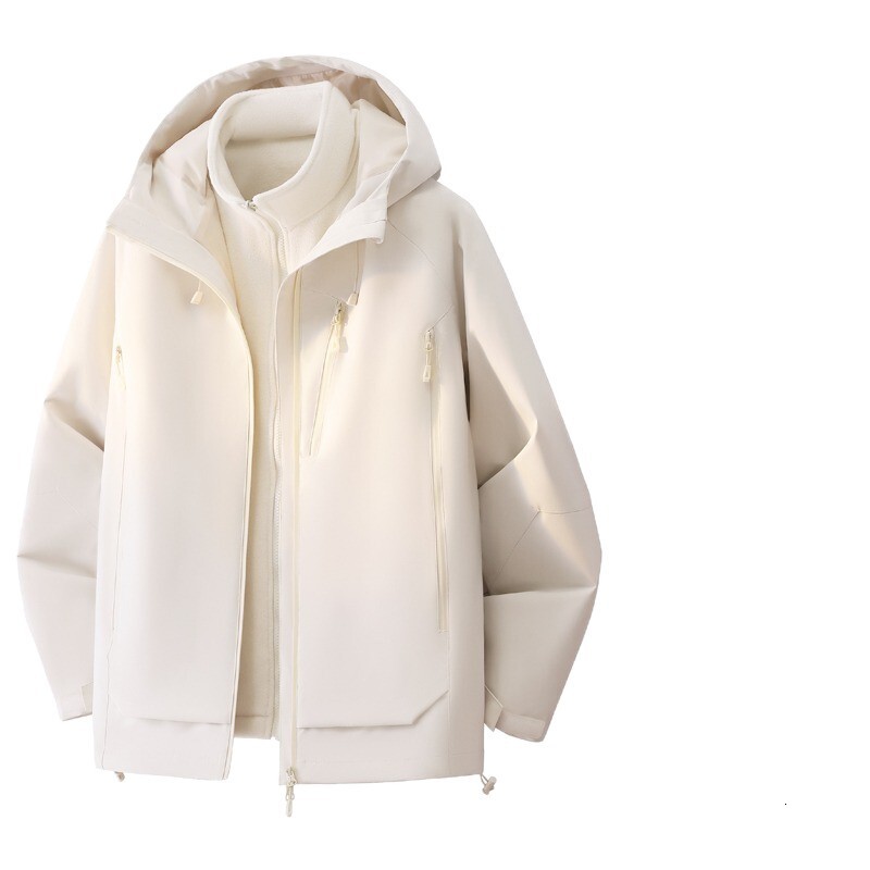 Trendy Outdoor Jacket For Men And Women Detachable 3-in-1 Designer Jacket Waterproof Windbreaker For Autumn And Winter Mountaineering Jacket