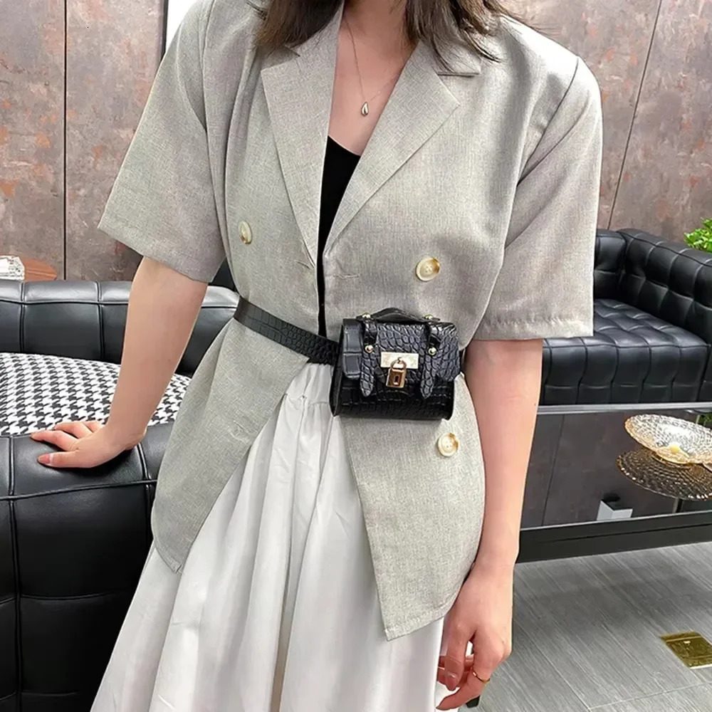 Fashion Print Mini Waist Bag Women Small Crossbody Girdle Bag Portable Coin Purse Girl Wallet Clothing Accessories 251023