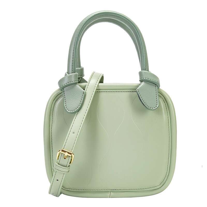 Niche Design New Women's Versatile Contrast Color Portable Biscuit Bag Ins High-End Small Square Shoulder Messenger Bag