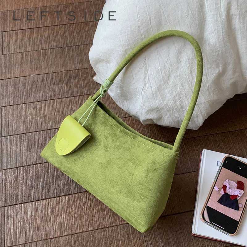 Designer bag LEFTSIDE Wen Small PU Leather Armpit Bag 2025 Winter Brand Underarm Shoder Bag Luxury Designer Handbags and Purses Y251029