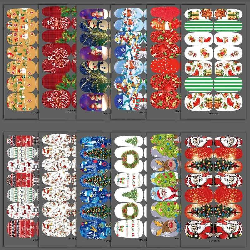 Full Cover Nail Stickers Christmas Nail Decoration Nails Sticker Self Adhesive Nail Sticker Nail Art Sticker 251027