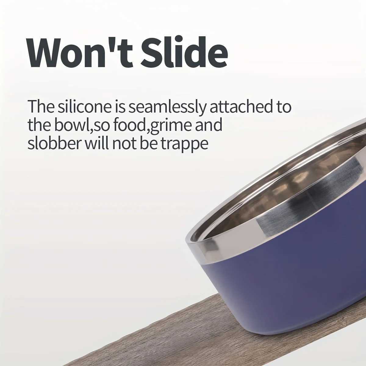 Premium Dog Bowl Stylish Large Capacity Pet Bowl Thickened Doublelayer Stainless Steel Design with NonSlip Mat for Cats Dogs J251113