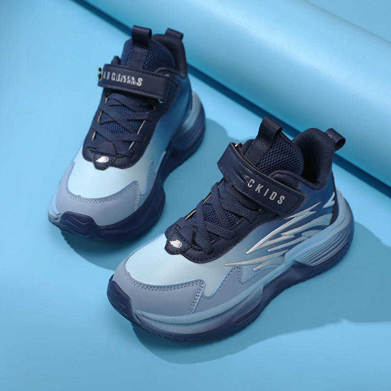 Men's shoe designer shoes new children's sports shoes autumn and winter plus size children's leather waterproof girls' running sho