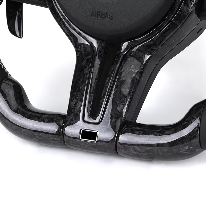Custom Nappa Leather Forged Carbon Fiber Steering Wheel for BMWF01 F30 F10 F11 F20 F21 F82 M2 F87 M5 E90 E92 M3 F80 M4 F33