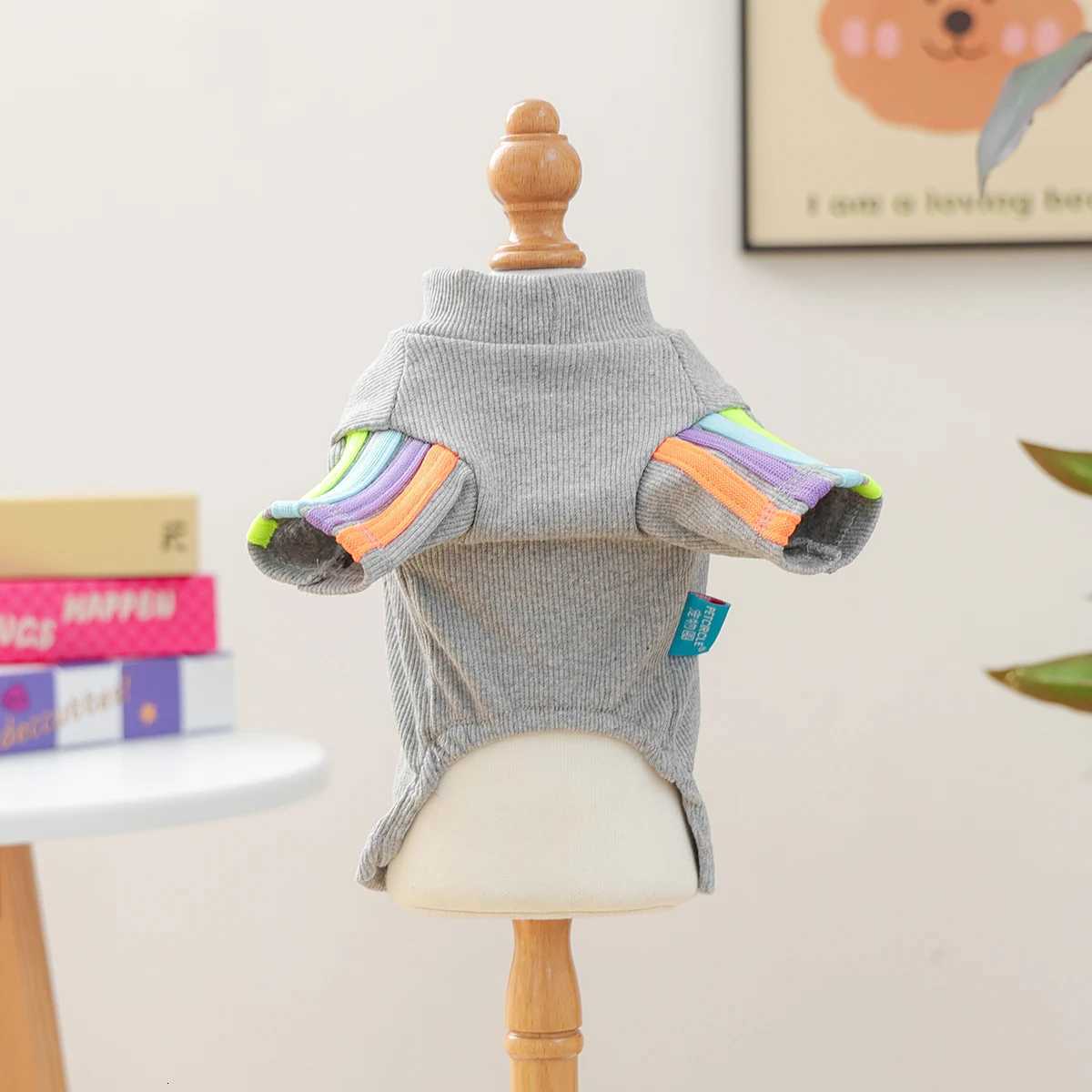 Cute Puppy Clothes Simple and Comfortable Letter Bottoming Shirt Pet Sweater Suitable for Puppies and Cats C251030