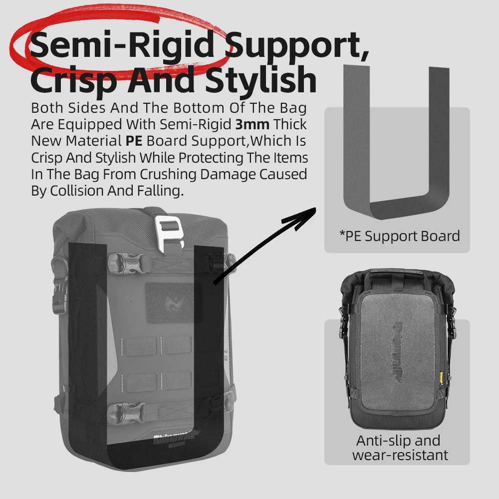 Rhinowalk 2PCS Motorcycle Bumper Bag Upgraded Motorcycle Bag 2024 High Quality Motorbike Long Distance Travel BagUpgraded H251029