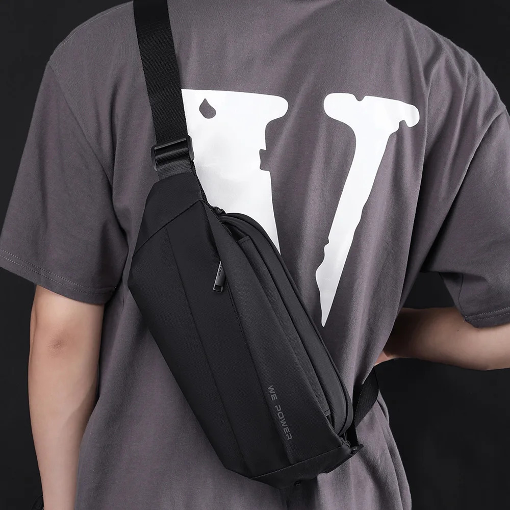 Men Fanny Pack Waist Belt Bag Waterproof Nylon Multipurpose Travel Climb Sports Fashion Male Sling Chest Bum Hip Pack Bags 251021