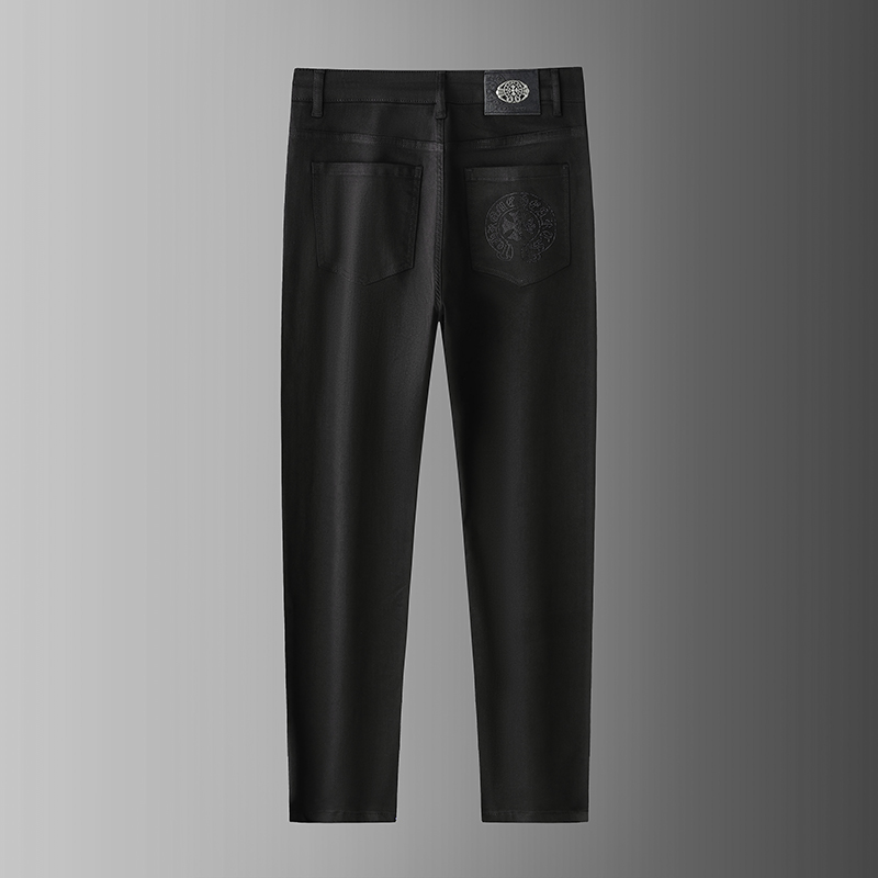 Men's Trendy Design Slim-Fit Straight-Leg Jeans in Black 512