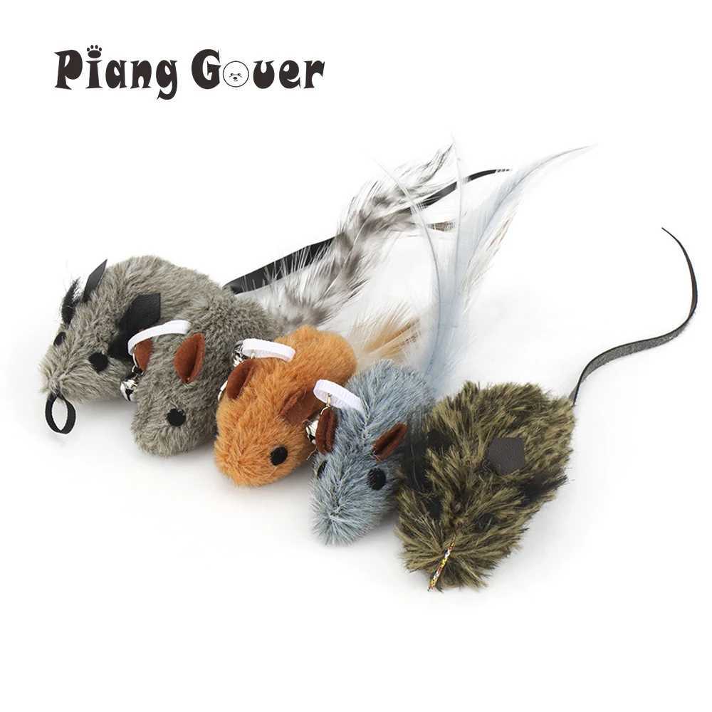 Accessories Mouse Replacement Head for Funny Cat Stick Toy Bell Cats Rod Teaser Kitten Feather Pet Toy S251029