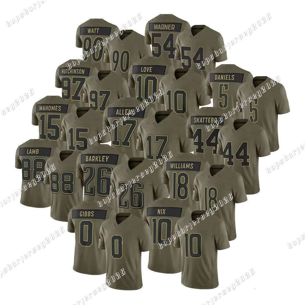 Wholesale 2025 New Salute to Service Limited Jersey ed American Football Jersey Cheap High Quality Embroidery Rugby Jersey