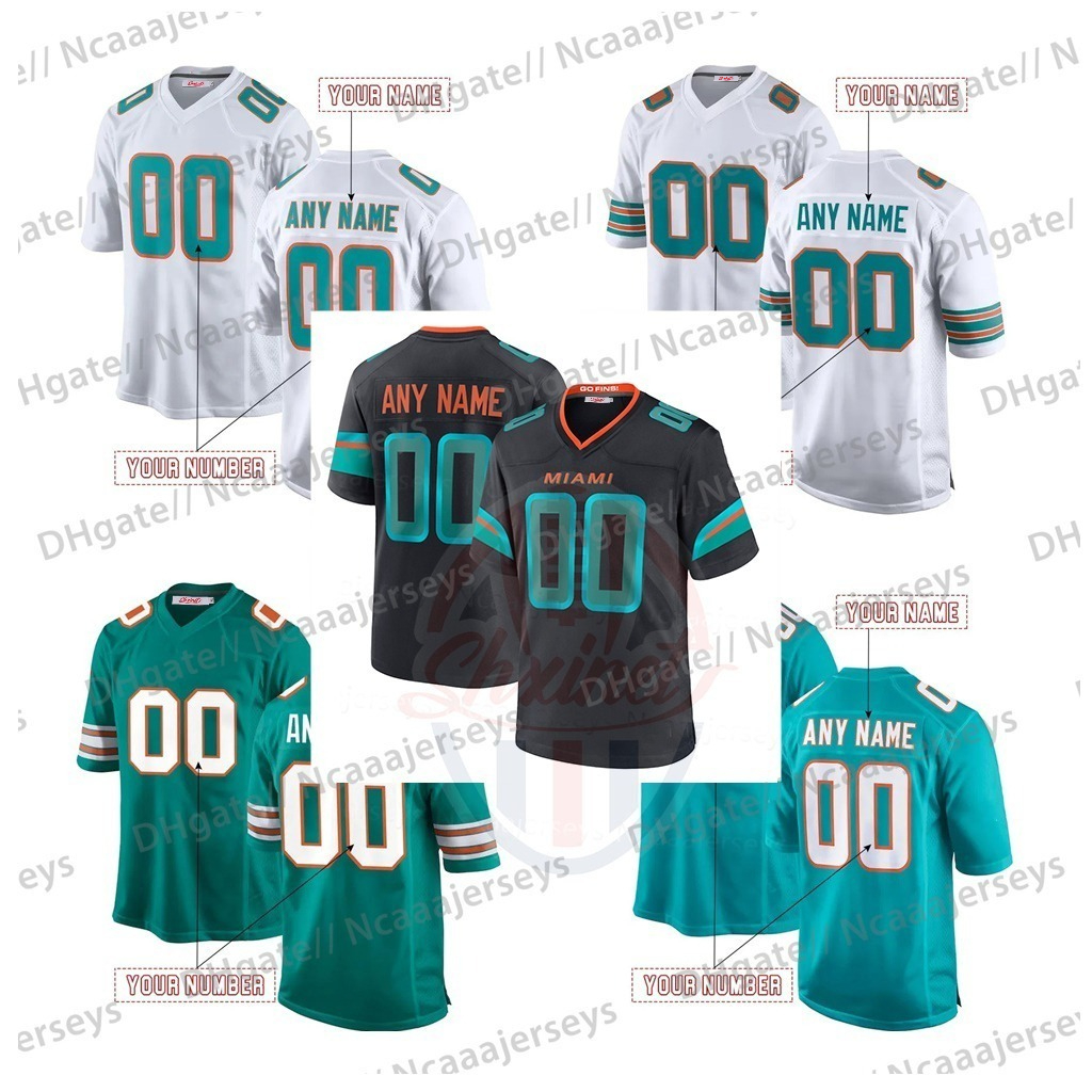 New Design Jaylen Waddle Football 2025 Rivalries Jerseys Tua Tagovailoa De'Von Achane Tyreek Hill Jordyn Brooks Dodson Jaelan Phillips Bradley Ch