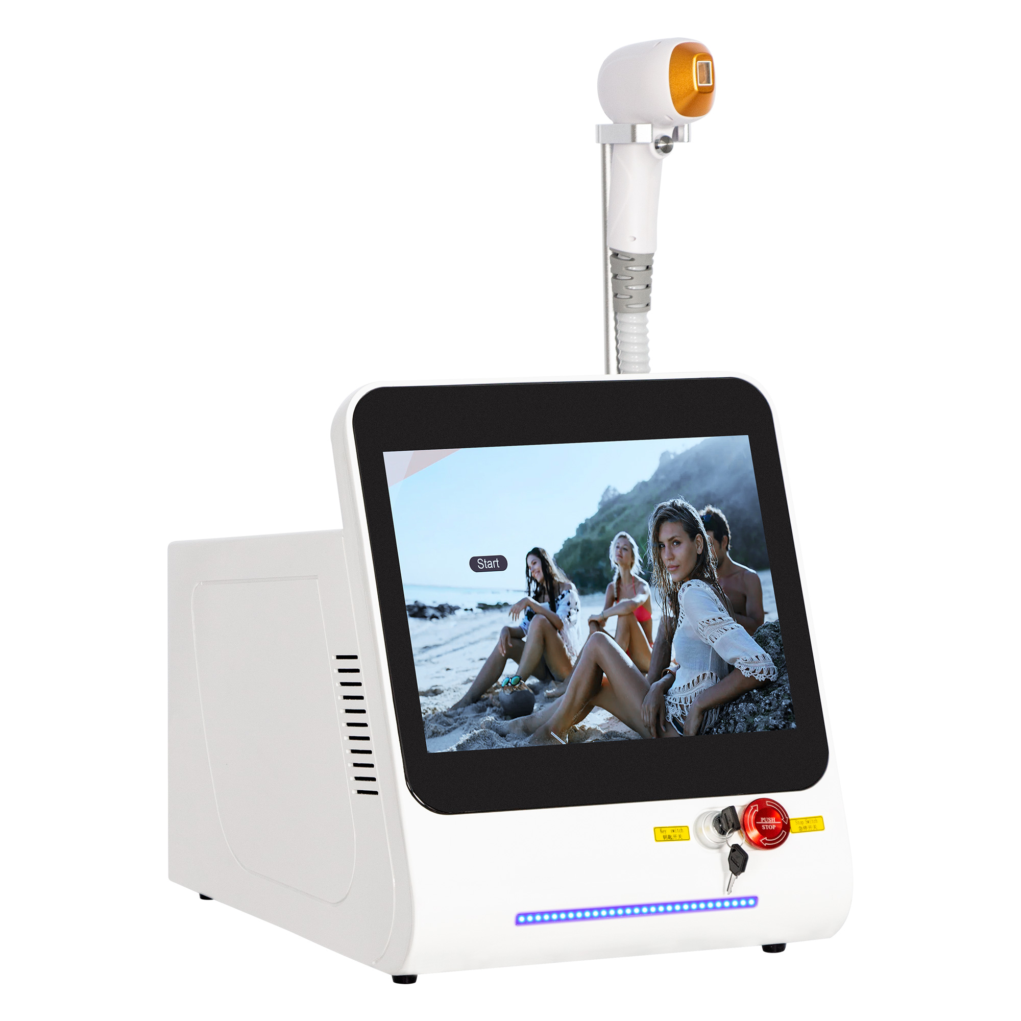 Newest Diode Laser Hair Removal Device Ice Titanium Painless Permanent Full Body Hair Removal Alexandrite Laser