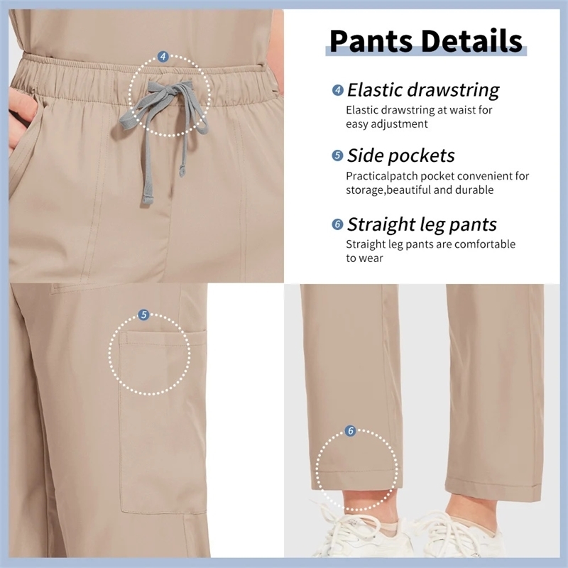 Anti Wrinkle Washable Soft Hospital Uniform Pet Vet Nurse Scrub Set Women Scrubs Sets Women Accessories 251029