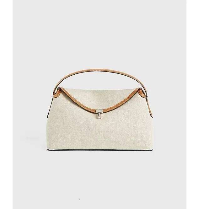 New TOTEMET Initial Large Capacity Women's Crossbody Vintage Soft Linen Handbag Fashionable Versatile Shoulder Bag
