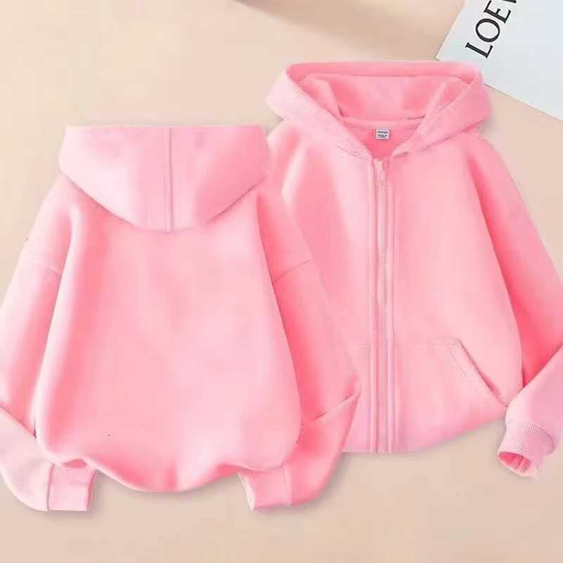 Children Blue Pink Red Gray Black White Nine Kinds Zipper Style Hoodie Girls Boys 312Years Pullover Casual Sports Charming CoatT251030