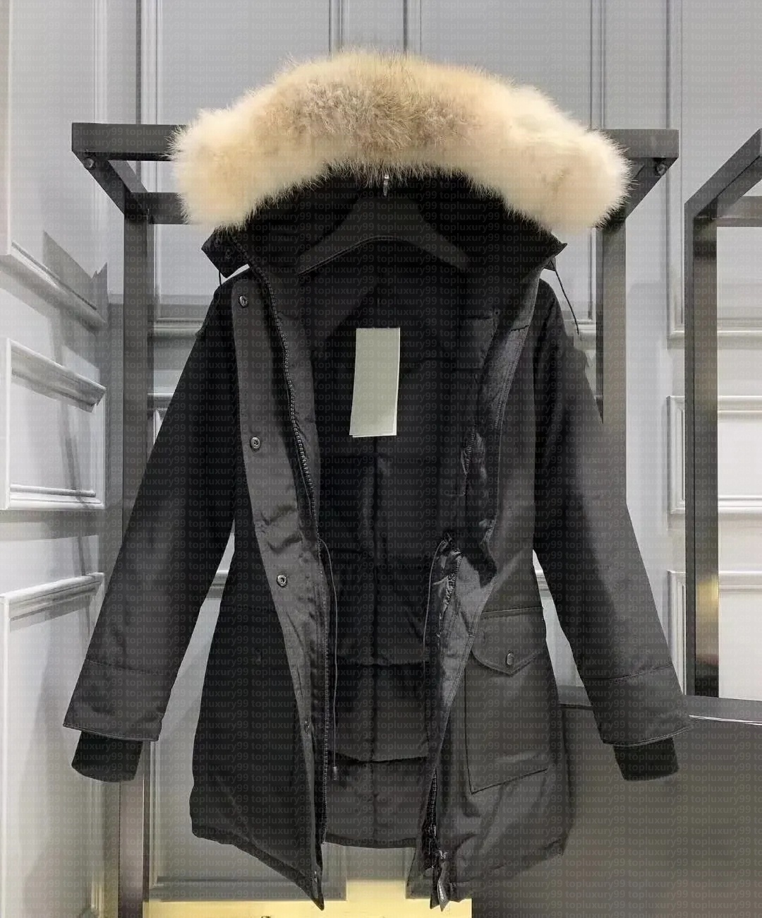 Designer Womens Down Jacket Fashion Brand canada Long Coat Large Pocket Fur Collar Thermal Top Female women goosewomen autumn and winter Large Clothing Coats