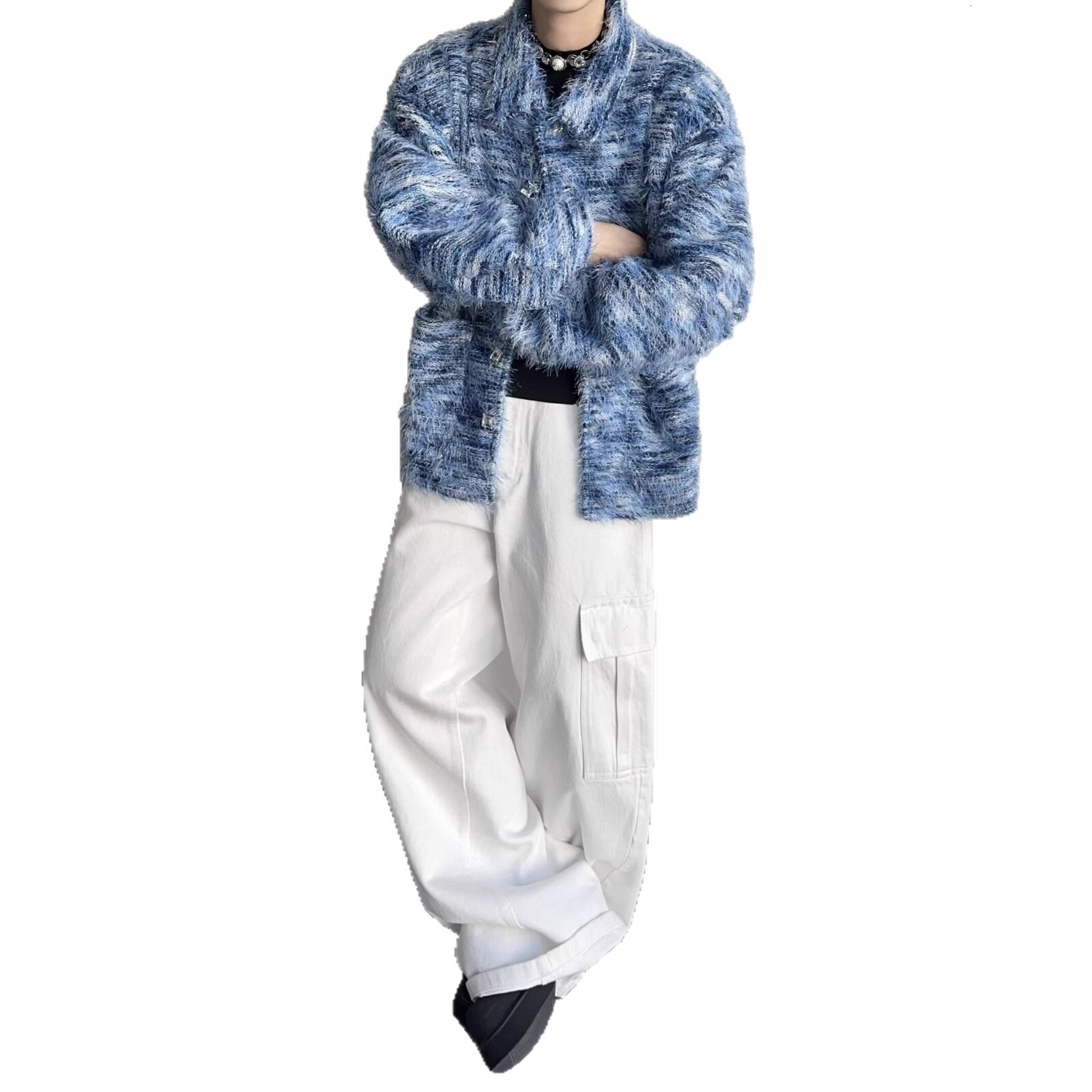 Spring And Autumn New Style Lazy High-end Small Fragrance Style Tassel Shirt Jacket Men Loose Casual Designer Jacket Shirt Jacket Cardigan Trendy