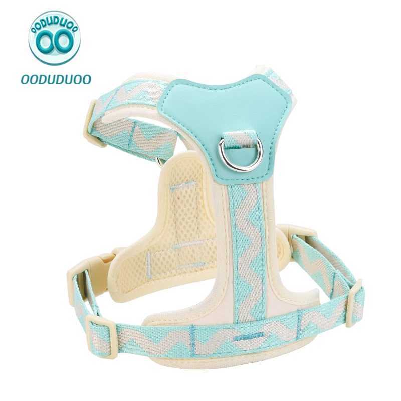 OODUDUOO Dog Harness for Small Dogs Adjustable Puppy Cat Harness Vest French Bulldog Chihuahua dog leash Prevent choking J251129