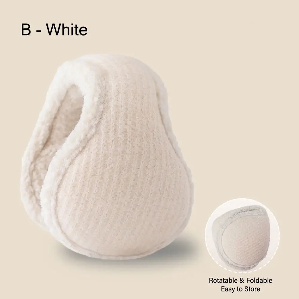 Fashion Warm Fleece Earmuffs Soft Furry Foldable Outdoor Ear Warmer Adjustable Wrap Winter Ear Muffs for Women Men 251024