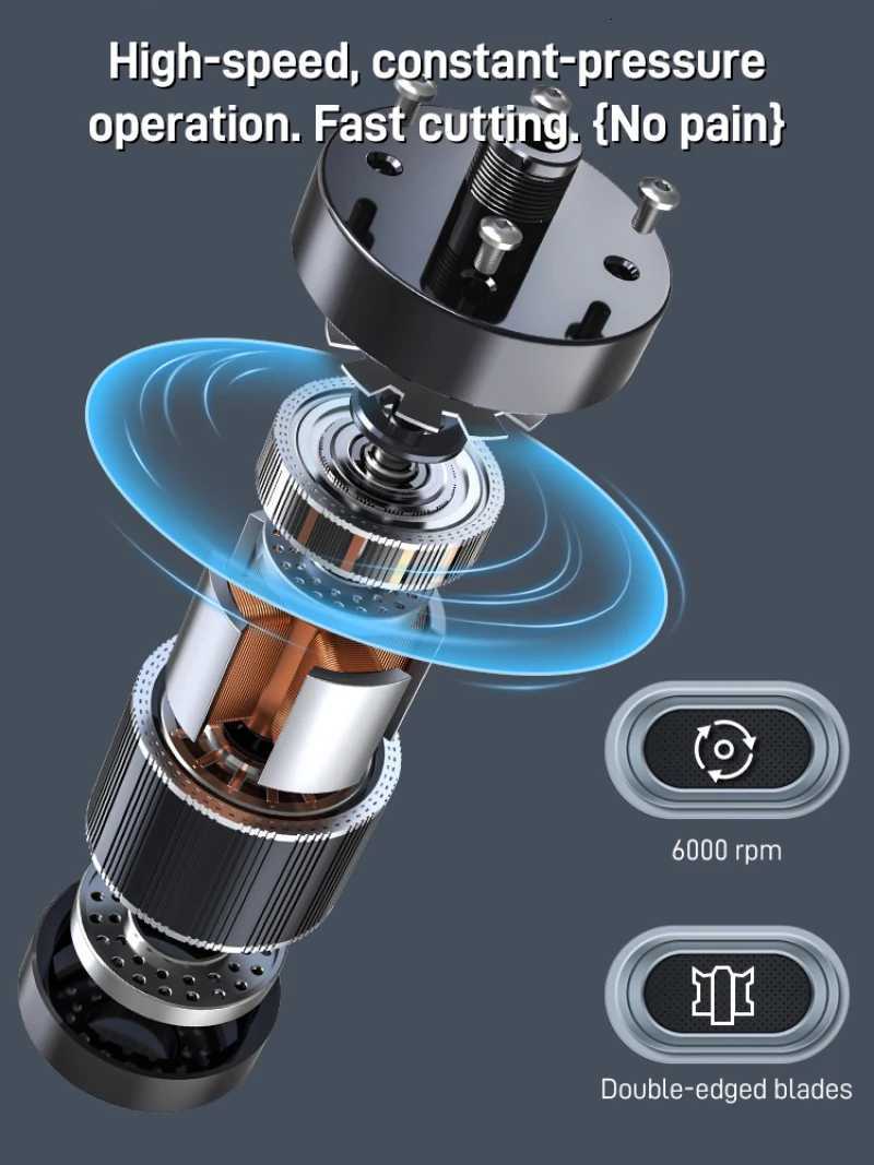 German Quality Electric Nose Hair Trimmer Rechargeable Nose Hair Remover Waterproof Durable Cleaning ToolShaver M251030