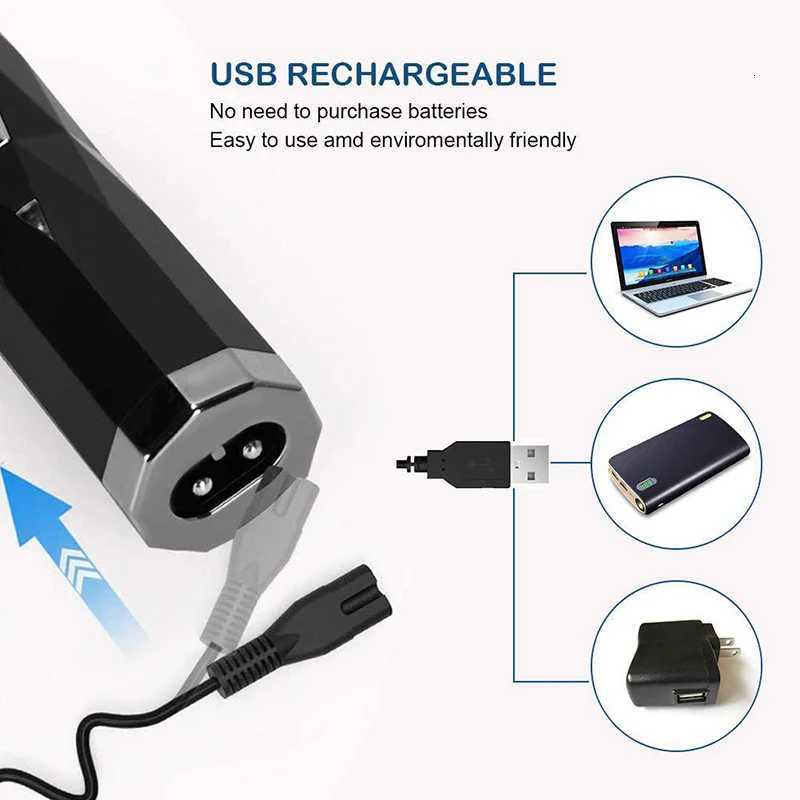 Men Electric Shaving Nose Ear Trimmer Safe Face Care Rechargeable Nose Hair Trimmer for Men Shaving Hair Removal Razor Beard M251030