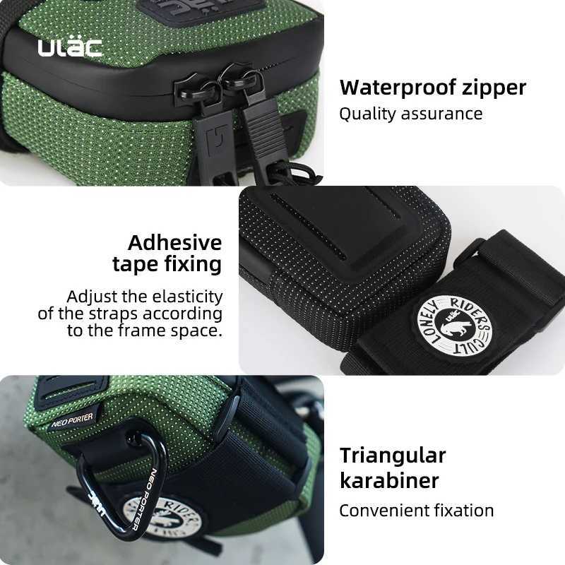 ULAC Mini Portable Bicycle Saddle Bag 05L Waterproof Tail Bag MTB Road Bike Quick Release Rear Bag Cycling Seat Pack H251029