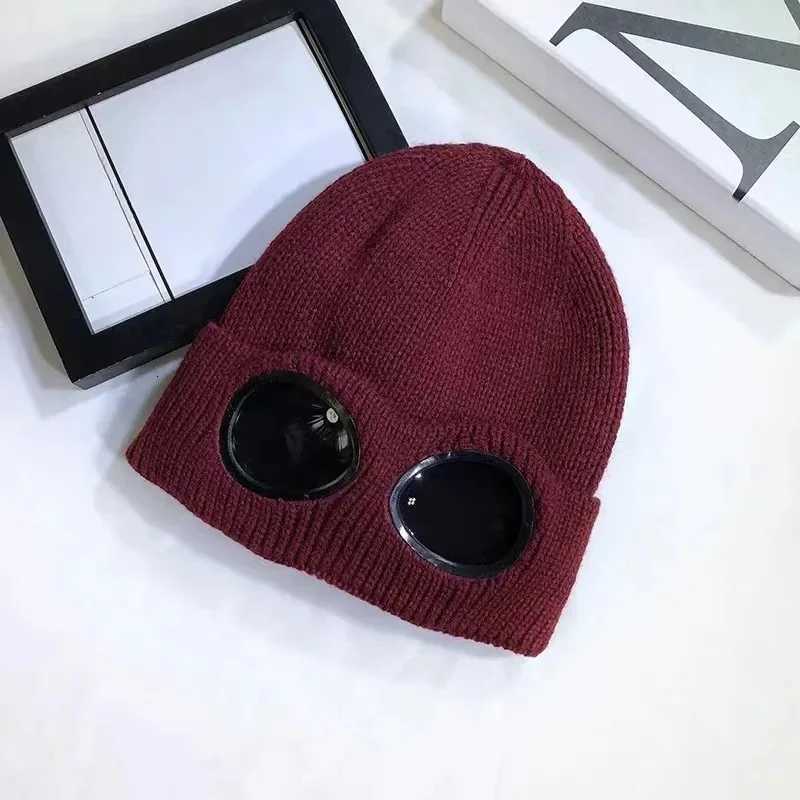Unisex Men Women Knitted Hat with Goggles Windproof Winter Warmer Ski Beanies Soft Warm Antislip Ear ProtectionXJ251030