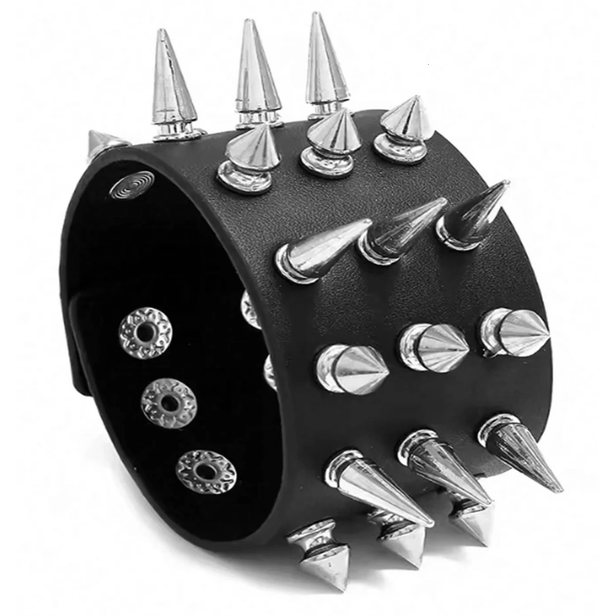 Fashionable Hip Hop Skeleton Rivet Punk Bracelet Suitable For Women And Mens Daily Holiday Party Wear Halloween Rock Gift 251028