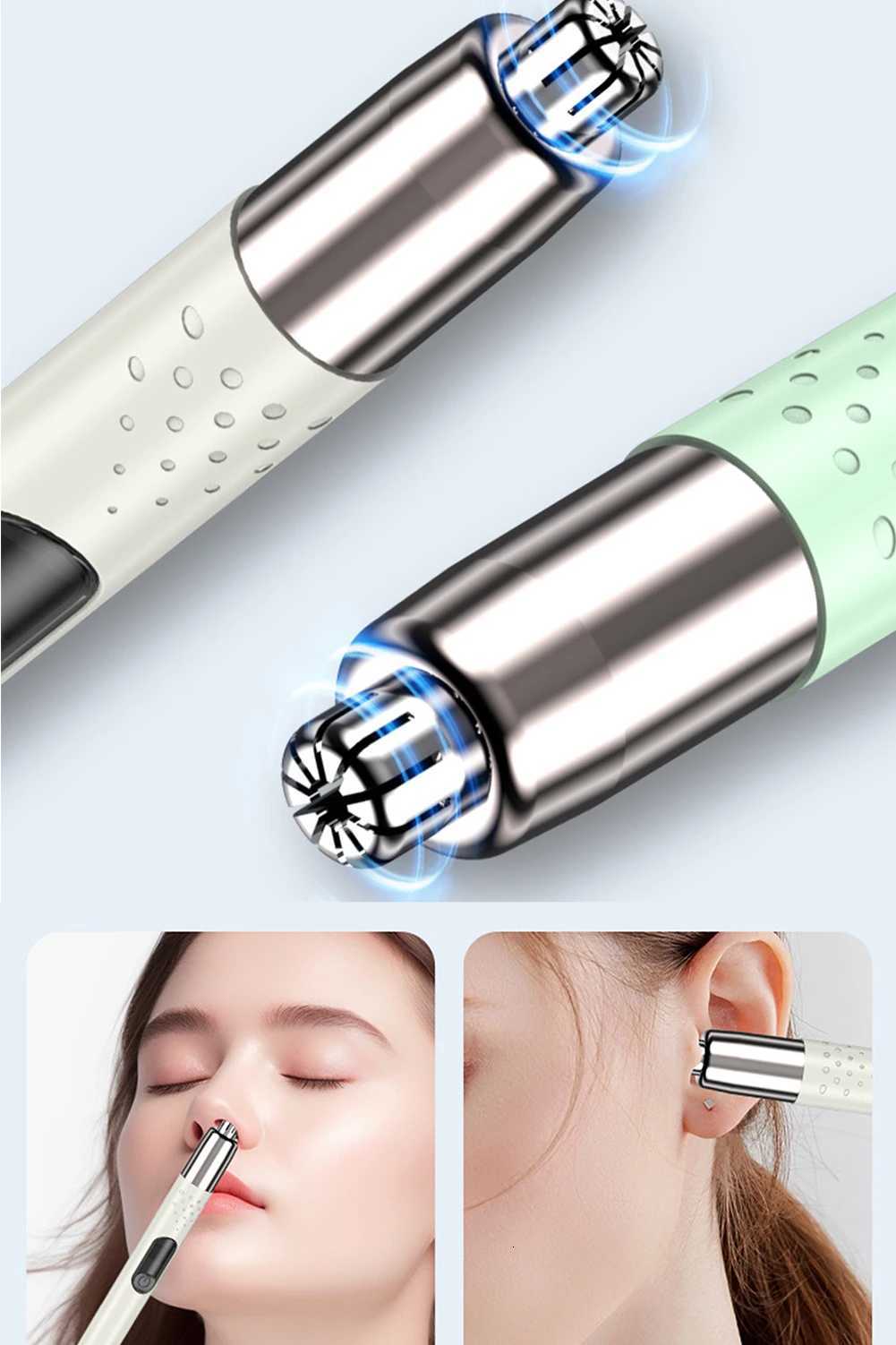 Electric Nose Hair Clipper Rechargeable MultiKinetic Shaving Multifunctional Unisex Automatic Washable Shaving Nose Trimmer M251030