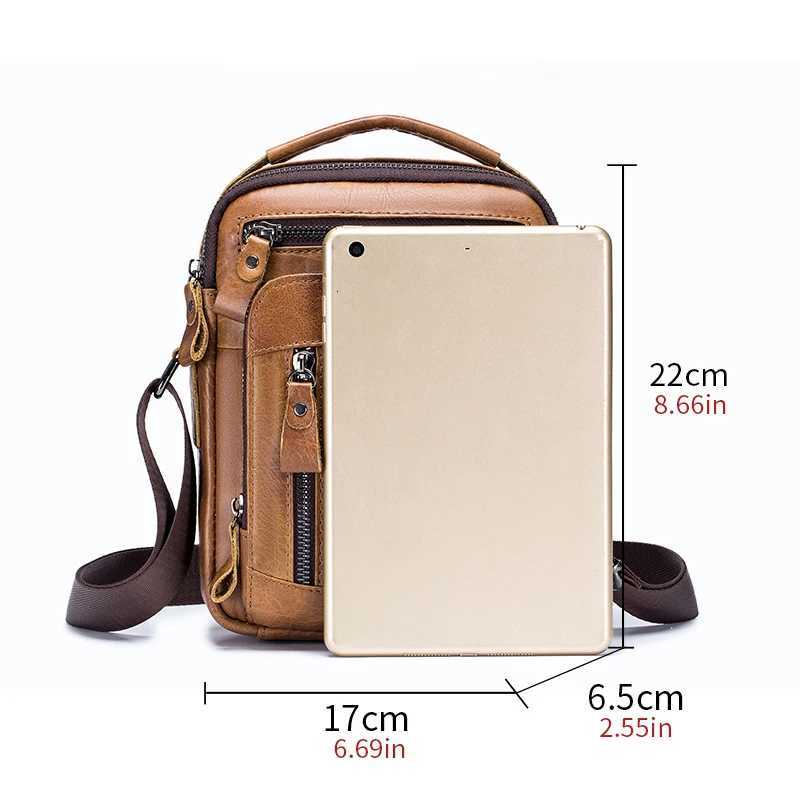 Br00 Genuine Leather Mens Shoder Bags Messenger Bag for Men Crossbody Bags new Small Man Designer Handbag Bolso M Y251011