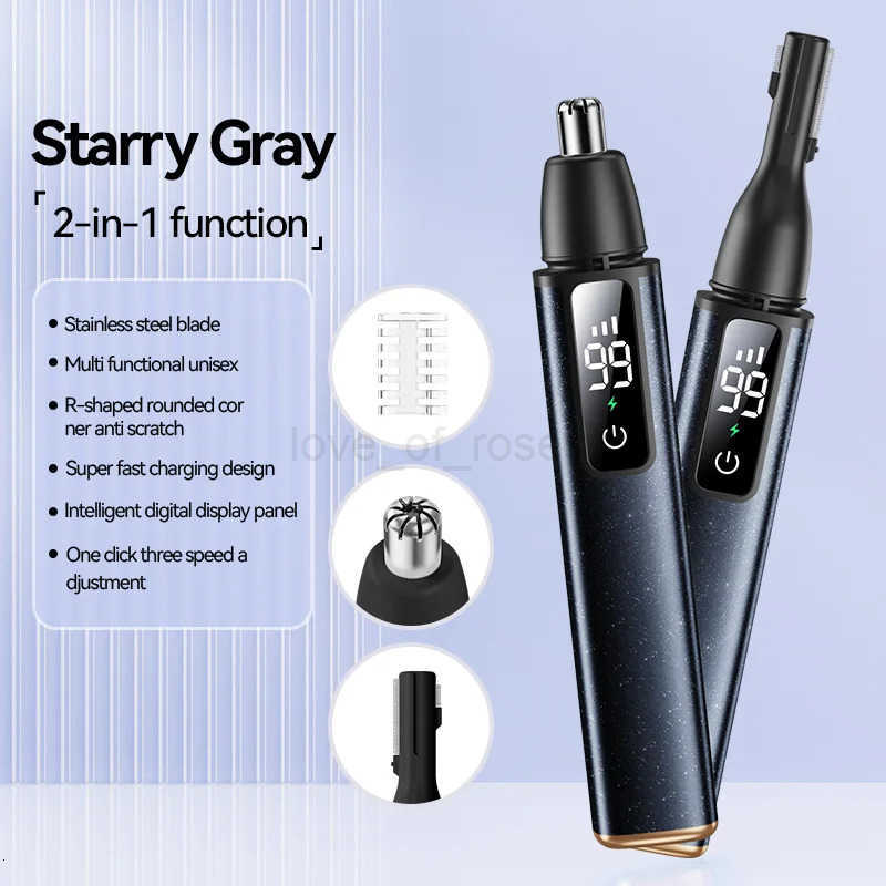 Electric Nose Hair Trimmer High Speed Motor Hair Remover Lips Eyebrows Razor Portable Clipper Trimmer For Men and Women Z251030