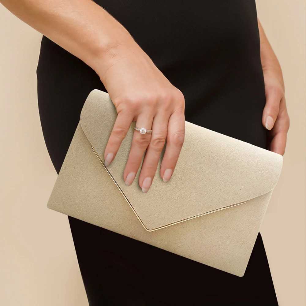 Velvet Envelope Bags Women Evening Wallets High Quality Clutches Banquet Dresses Clutch Over Shoulder Bags with Chain Handbags 251030