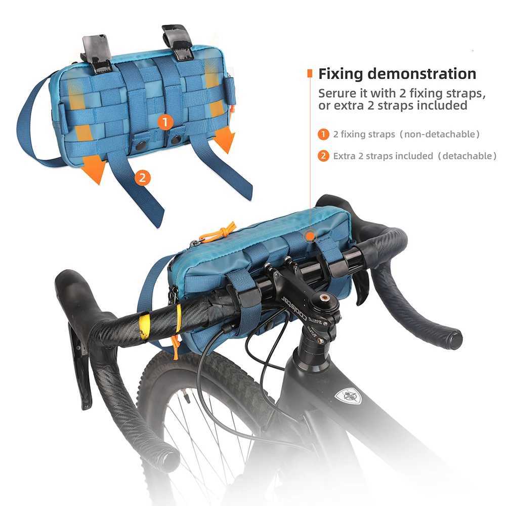 Rhinowalk Bike Handlebar Bag 24L Bicycle Bags Frame Pannier Bag Multifunction Portable Shoulder Waist Bag Bike Accessories H251029